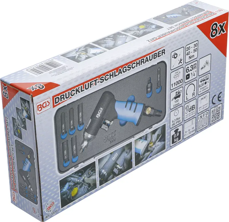 Pneumatický utahovák 1/4" BGS103320 na žhavící svíčky (20 ÷ 50 Nm) (BGS103320)