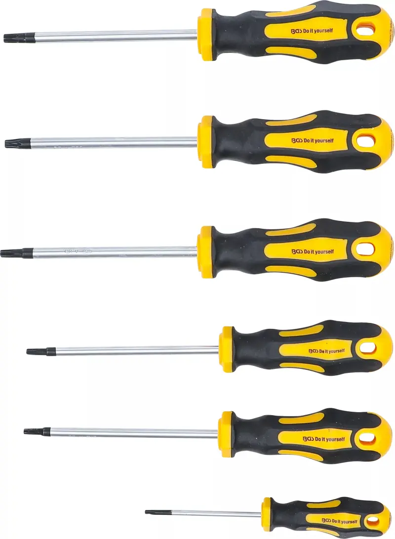 Šroubováky Kraftmann T-profil (pro Torx) T10 ÷ T30 BGS1035826 Sada 6 dílů (BGS1035826)