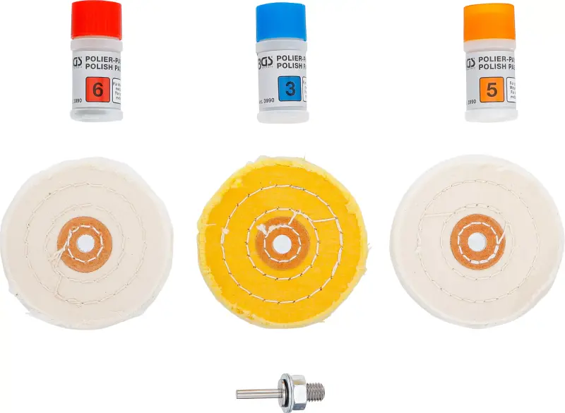 Lešticí sada na měkké kovy BGS103990 7 dílů (BGS103990)