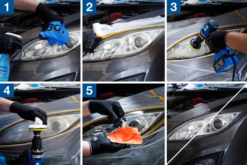 Nástroje pro renovaci světlometů BGS103997 (Sada 14 dílů) (BGS103997)