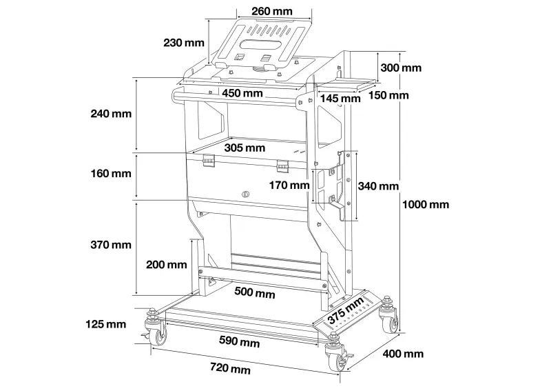 Mobilní diagnostický stůl BGS104237 (BGS104237)