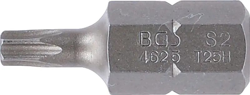 Bit Dĺžka 30 mm pohon vonkajší šesťhran 10 mm (3/8") T-profil (pre Torx) s otvorom T25