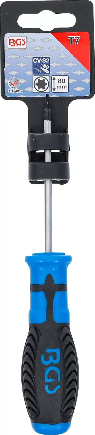 šroubovák T-profil T7 x 80 mm,1/4" vnitřní čtyřhran (BGS104914)