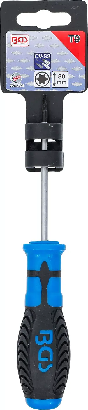 šroubovák T-profil T9 x 80 mm,1/4" vnitřní čtyřhran (BGS104916)