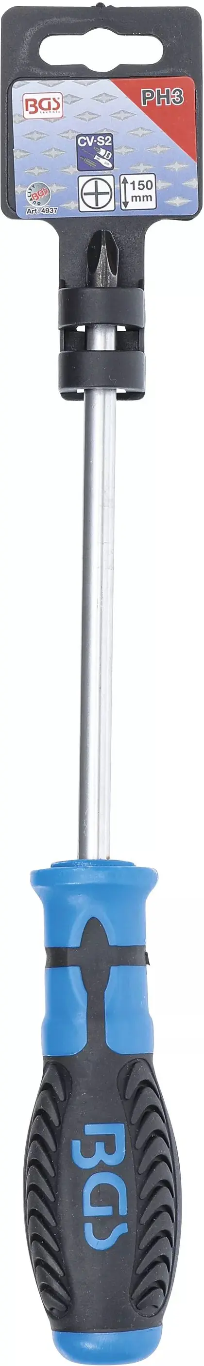 Křížový šroubovák PH 3 x 150 mm BGS 4937 Black tip (BGS104937)