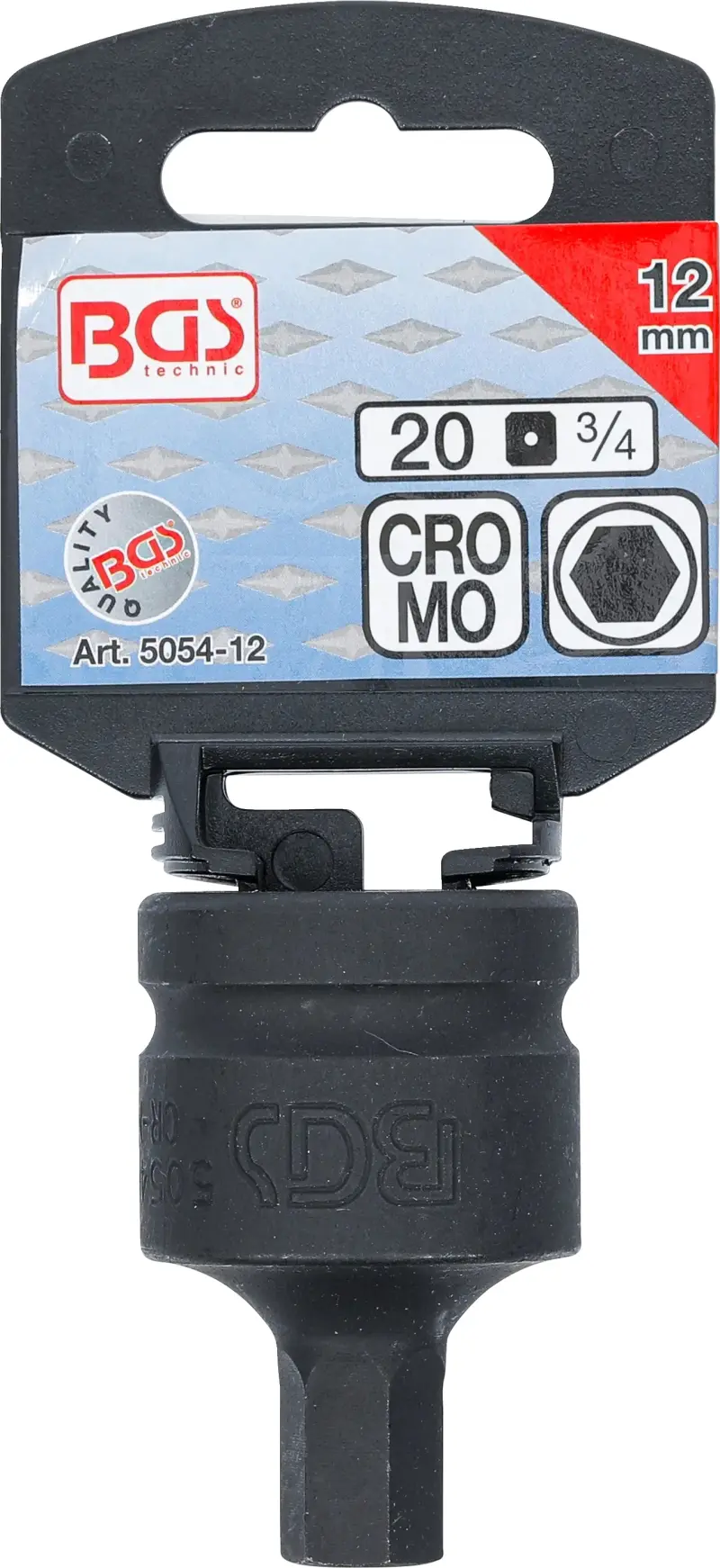 Zástrčná hlavice 3/4" šestihran 22 mm BGS105054-22, rázová (BGS105054-22)