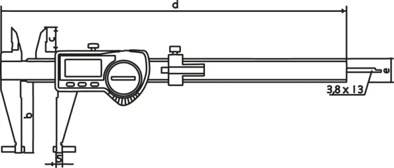 Sada posuvných měřítek digitální 16 EWRI-V 200 mm Universal MAHR (EDE40236969)