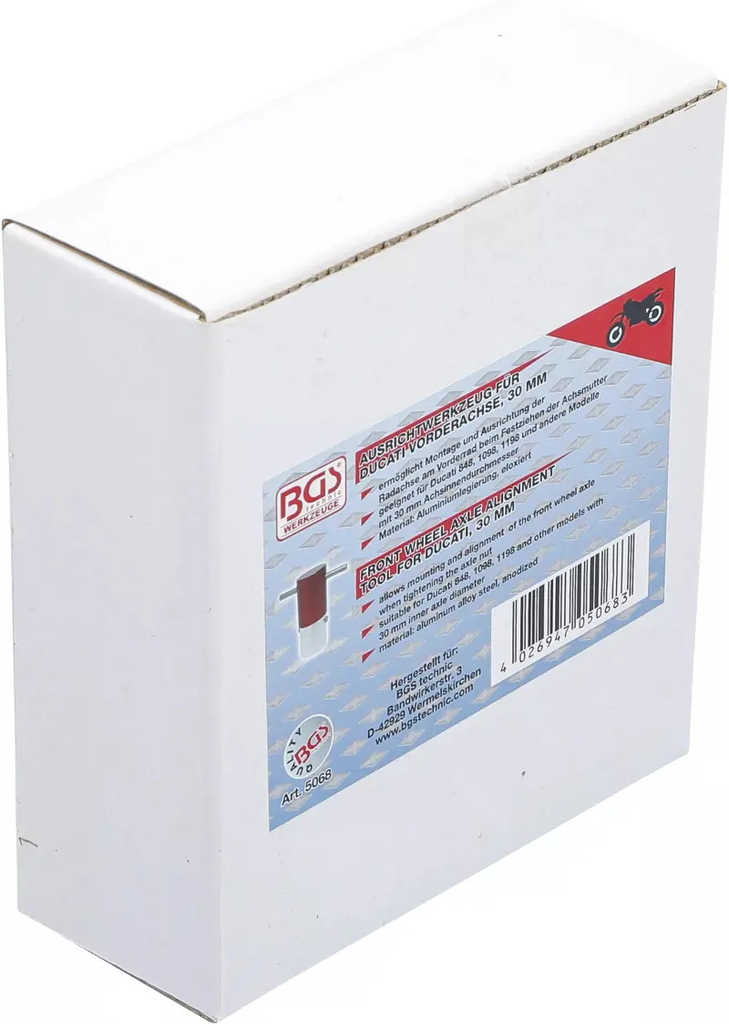 Přípravek pr. 30 mm pro montáž přední poloosy BGS105068 (Ducati 848,1098,1198) (BGS105068)