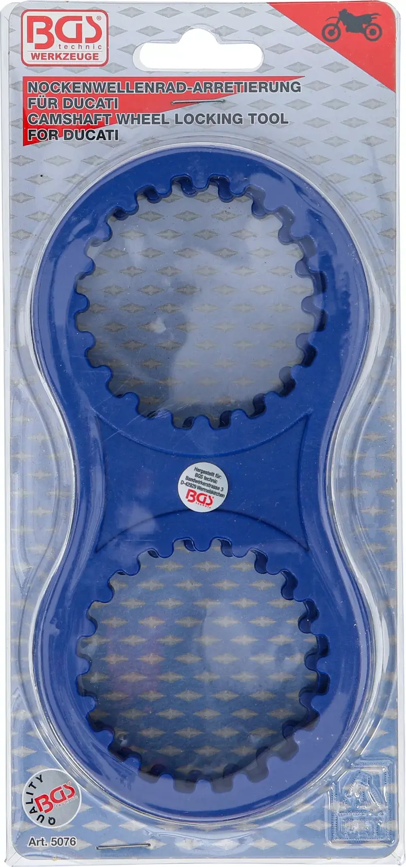 Nářadí pro aretaci kola vačkového hřídele BGS105076 Pro Ducati. Sada 2 díly (BGS105076)