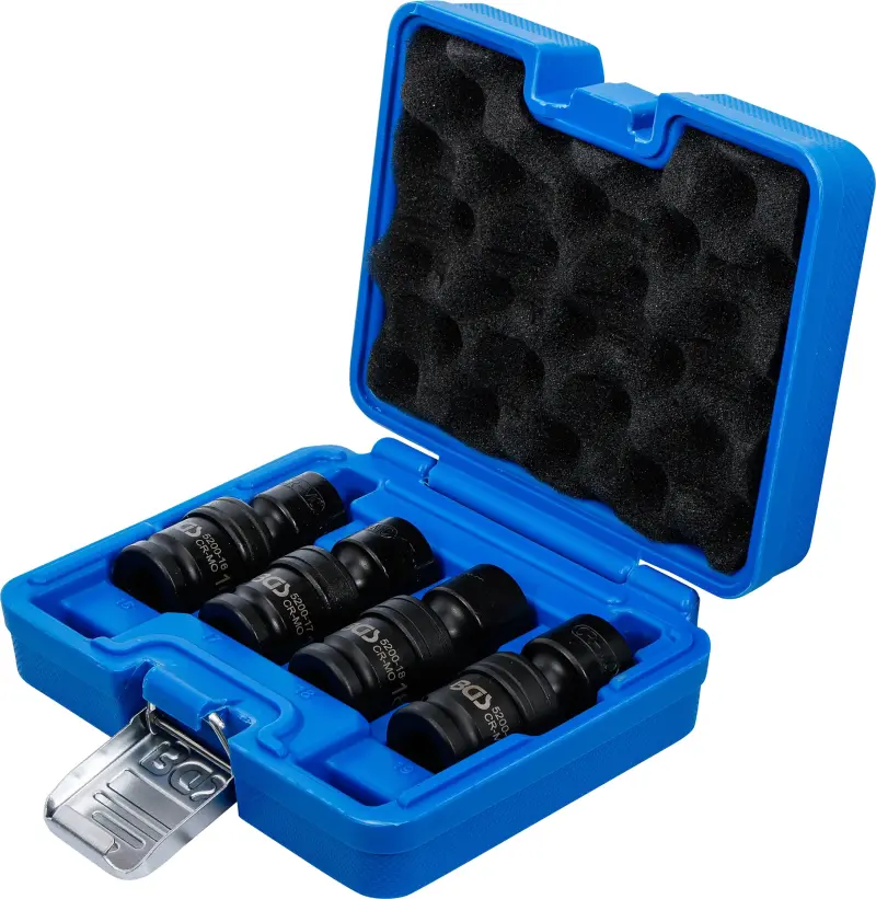Nástrčné hlavice 1/2" šestihran 16 ÷ 19 mm BGS105200 kloubové, tvrzené (Sada 4 díly) (BGS105200)