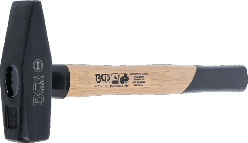 Zámečnické kladivo 1000 g BGS1052310, hickory rukojeť, TÜV-GS (BGS1052310)