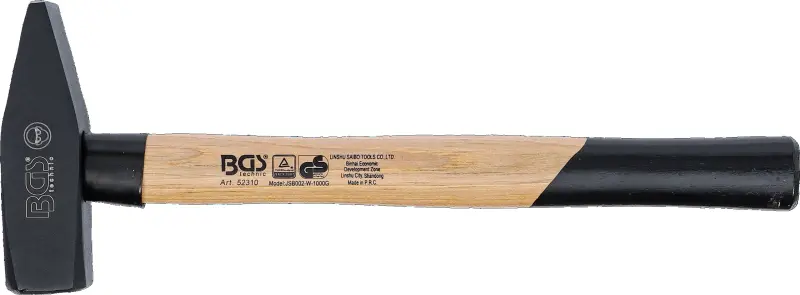 Zámečnické kladivo 1000 g BGS1052310, hickory rukojeť, TÜV-GS (BGS1052310)