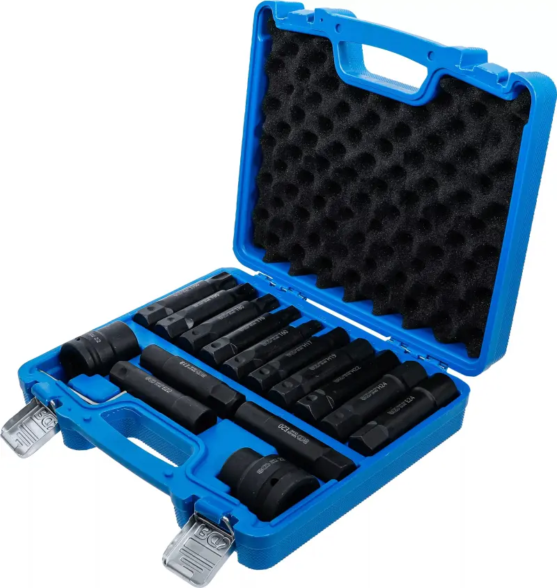 Bity šestihran 22 mm pro Torx, E-profil, Inbus BGS105246, úderové. Sada 16 dílů (BGS105246)