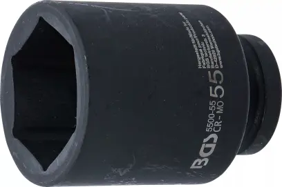 Nástrčná hlavice 1" 55 mm BGS105500-55, prodloužená, tvrzená, Pro Torque (BGS105500-55)