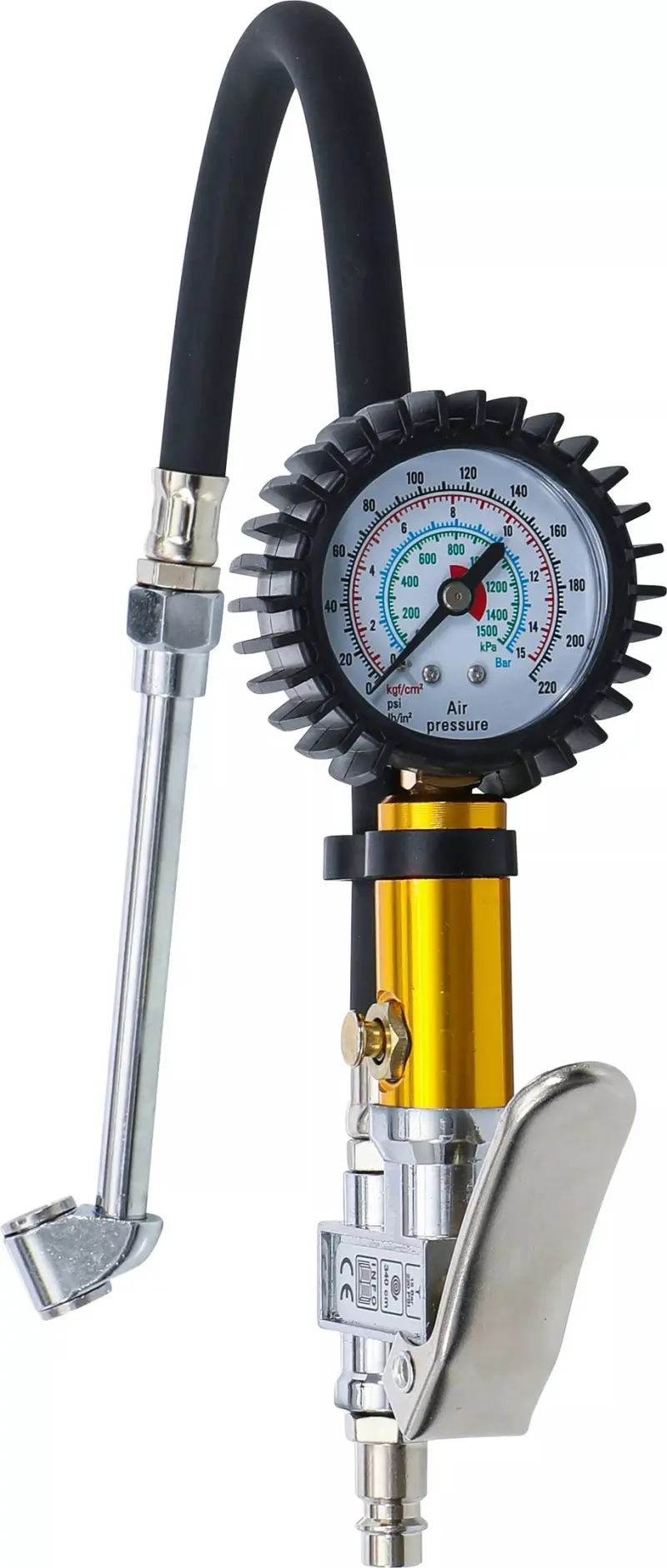 Sada BGS1055412 pro huštění pneumatik s manometrem 0 ÷ 15 barů (BGS1055412)