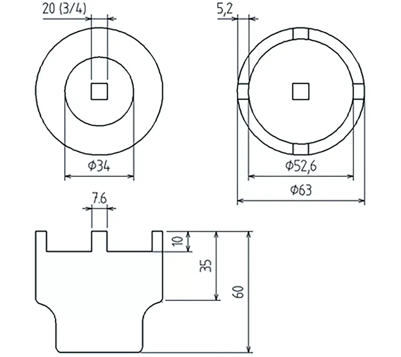 Hlavice pro povolení nosného kulového čepu BGS105420 Pro MB M-Klasse W163 a W164 (BGS105420)