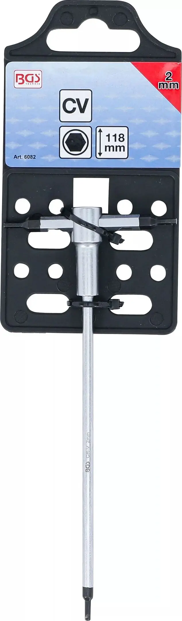 Zástrčný klíč 6hran 2 mm s posuvnou T-rukojetí BGS106082 (BGS106082)