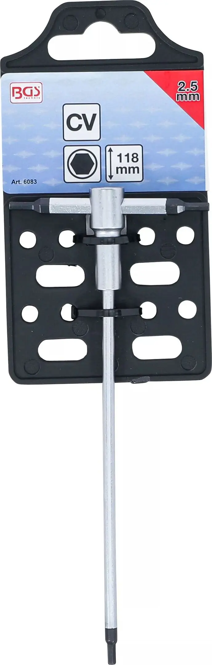 Zástrčný klíč 6hran 2,5 mm s posuvnou T-rukojetí BGS106083 (BGS106083)