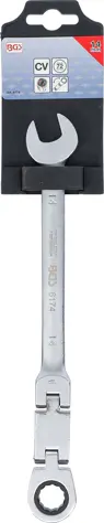 Očkoplochý klíč 14 mm BGS106174 s dvojitým kloubem (BGS106174)