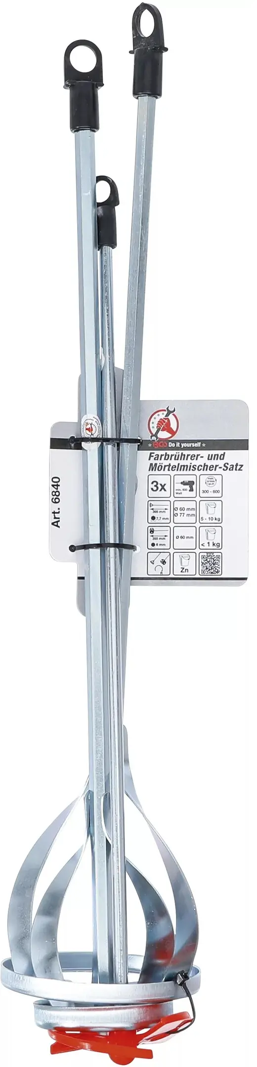 Nářadí na rozmíchávání barev a míchání malty BGS106840 Sada 3 díly (BGS106840)