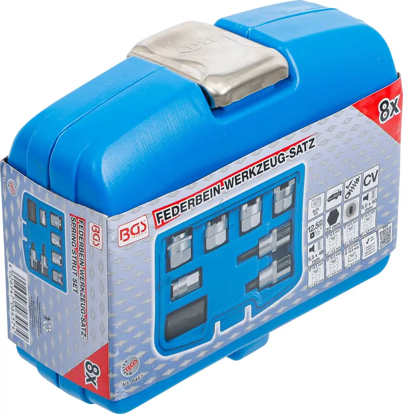 Nástrčné hlavice BGS 6457 pro montáž tlumičů - Sada 8 dílů (BGS106457)