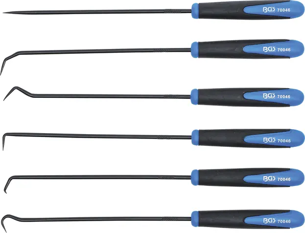 Sada háků velmi dlouhé 245 mm (6 dílná) BGS 70046 (BGS1070046)