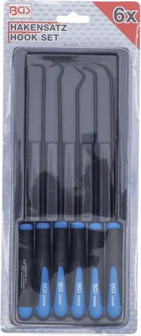 Sada háků velmi dlouhé 245 mm (6 dílná) BGS 70046 (BGS1070046)