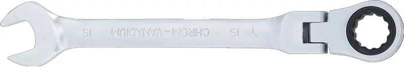 Očkoplochý klíč 15 mm s ráčnou BGS106715, kloubový (BGS106715)
