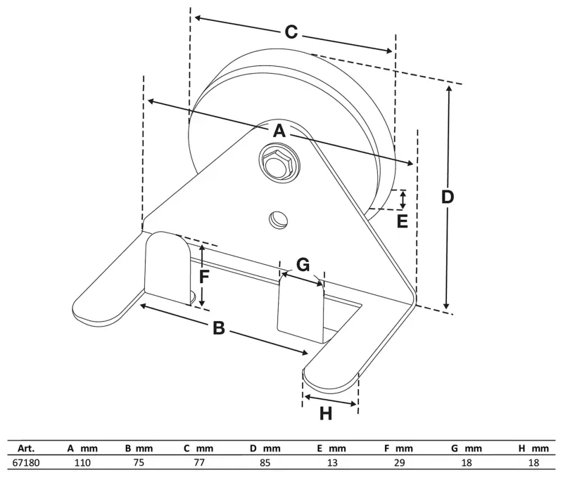 Magnetický držák BGS1067180 pro stříkací a lakovací pistole (BGS1067180)