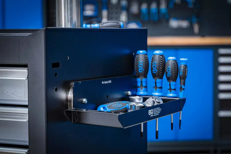 Magnetická úložná přihrádka BGS1067185 s bočním držákem na šroubovák (BGS1067185)