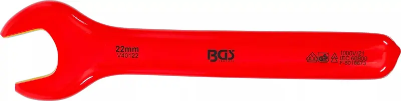 Jednostranný otevřený klíč BGS 71072 22 mm VDE (BGS1071072)