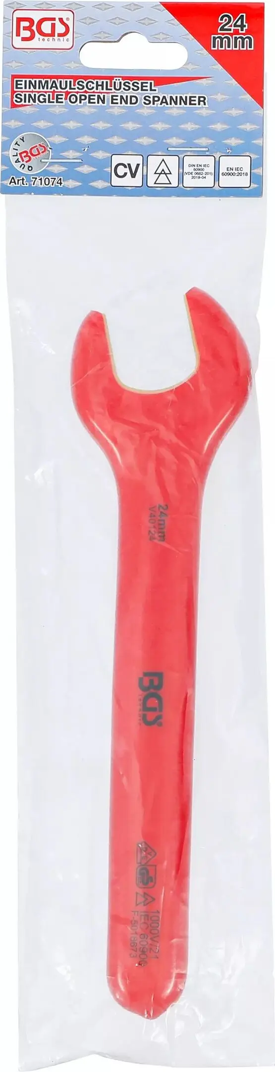 Jednostranný otevřený klíč BGS 71074 24 mm VDE (BGS1071074)