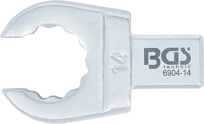 Otevřený očkový klíč 14 mm BGS106904-14 Nástrčný s upínáním 9 x 12 mm (BGS106904-14)