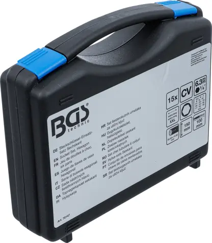 Nástrčné hlavice 1/4" 6hranné 5,5 ÷ 19 mm BGS1070147 velmi dlouhé (Sada 15 dílů) (BGS1070147)