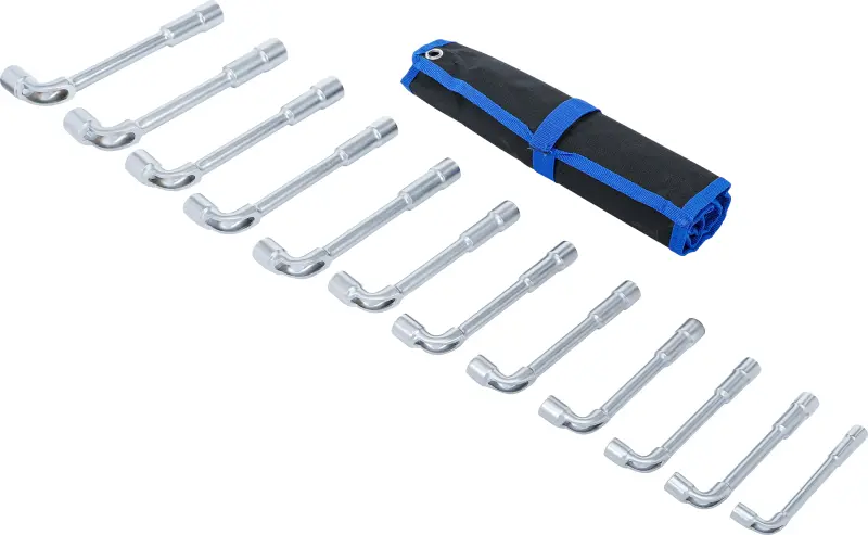 Zahnuté trubkové klíče 8 ÷ 19 mm BGS1070186 (Sada 12 dílů) (BGS1070186)