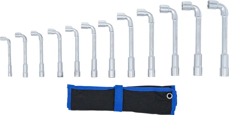 Zahnuté trubkové klíče 8 ÷ 19 mm BGS1070186 (Sada 12 dílů) (BGS1070186)