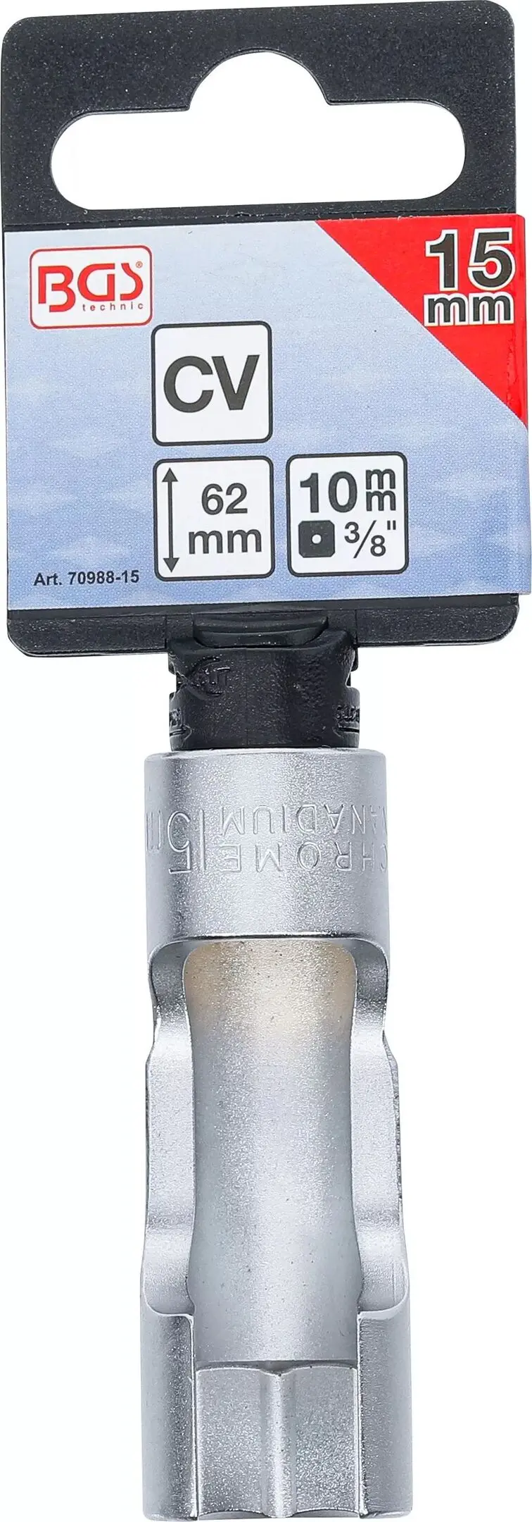 Speciální nástrčná hlavice 3/8" HEX 15 mm s drážkou BGS1070988-15 (BGS1070988-15)