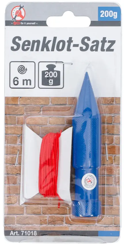 Olovnice Kraftmann s provázkem 6 m BGS1071018 (BGS1071018)