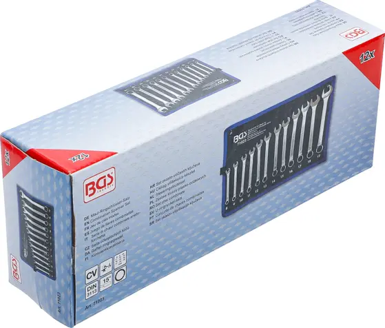 Očkoploché klíče 8 ÷ 19 mm BGS1071023 (Sada 12 dílů) (BGS1071023)