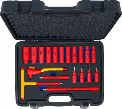 Gola sada VDE  3/8" 7 ÷ 22 mm BGS107137 s T-rukojetí (BGS107137)