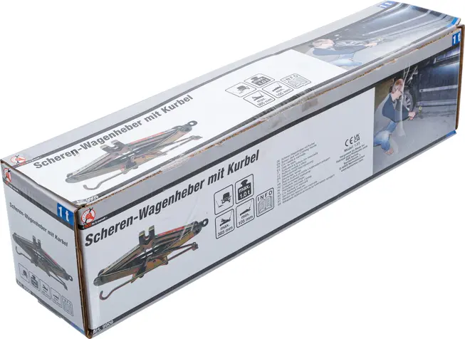 Nůžkový zvedák s klikou 1 t BGS 9793 (BGS109793)