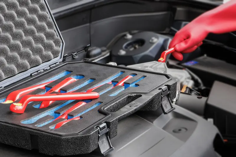 Očkové klíče 10 ÷ 24 mm BGS1072035 VDE, prodloužené (Sada 9 dílů) (BGS1072035)