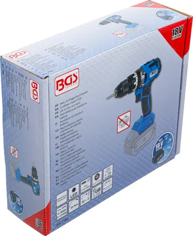 Aku rázový vrtací šroubovák BGS107360 bezkartáčový, 65 Nm (Bez aku) (BGS107360)