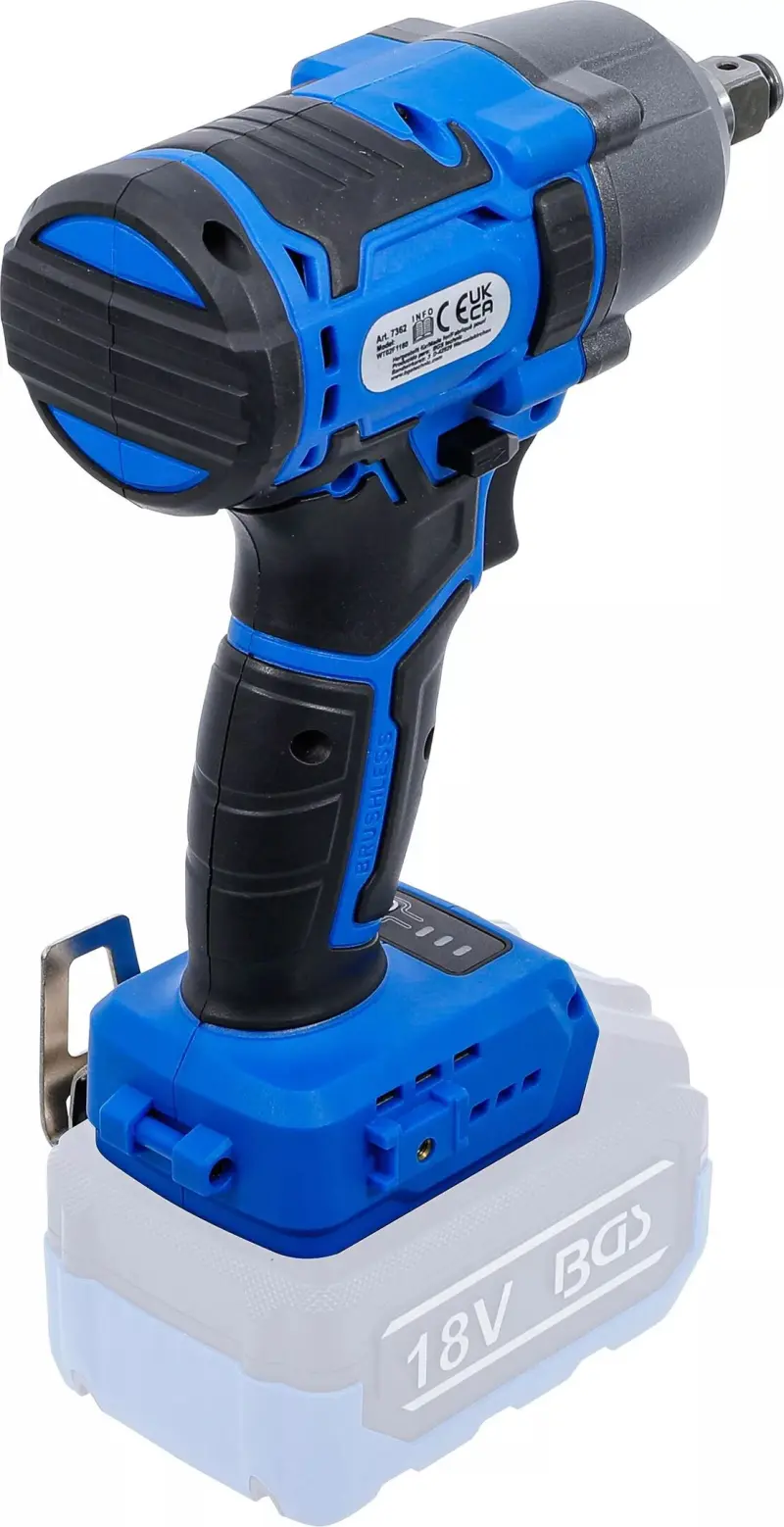 Aku bezuhlíkový rázový utahovák 1/2" 18 V BGS107392 (400 Nm) (BGS107392)