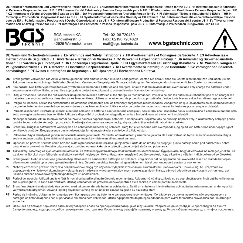 Aku bezuhlíkový rázový utahovák 1/2" 18 V BGS107392 (400 Nm) (BGS107392)