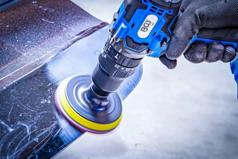 Brusné/lešticí kotoučky BGS1074367 včetně kartáčového nástavce pro vrtačky (Sada 16 dílů) (BGS1074367)