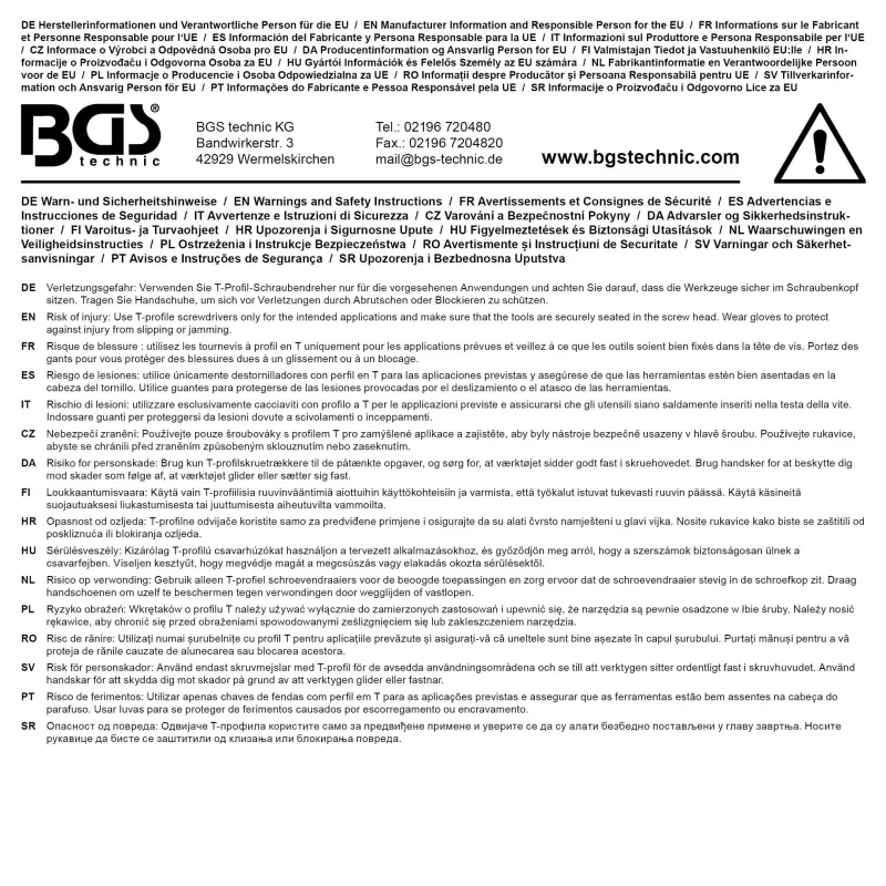 Šroubovák Torx T15, čepel 250 mm BGS1074542 (BGS1074542)