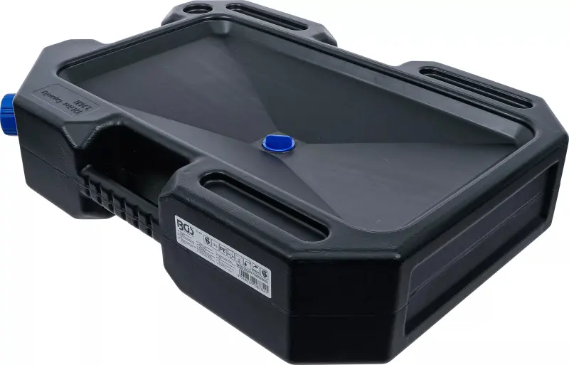 Nádoba - kanystr 12 l na vypouštění, odkapávání oleje a provoz. kapalin s výlevkou BGS1074611 (BGS1074611)