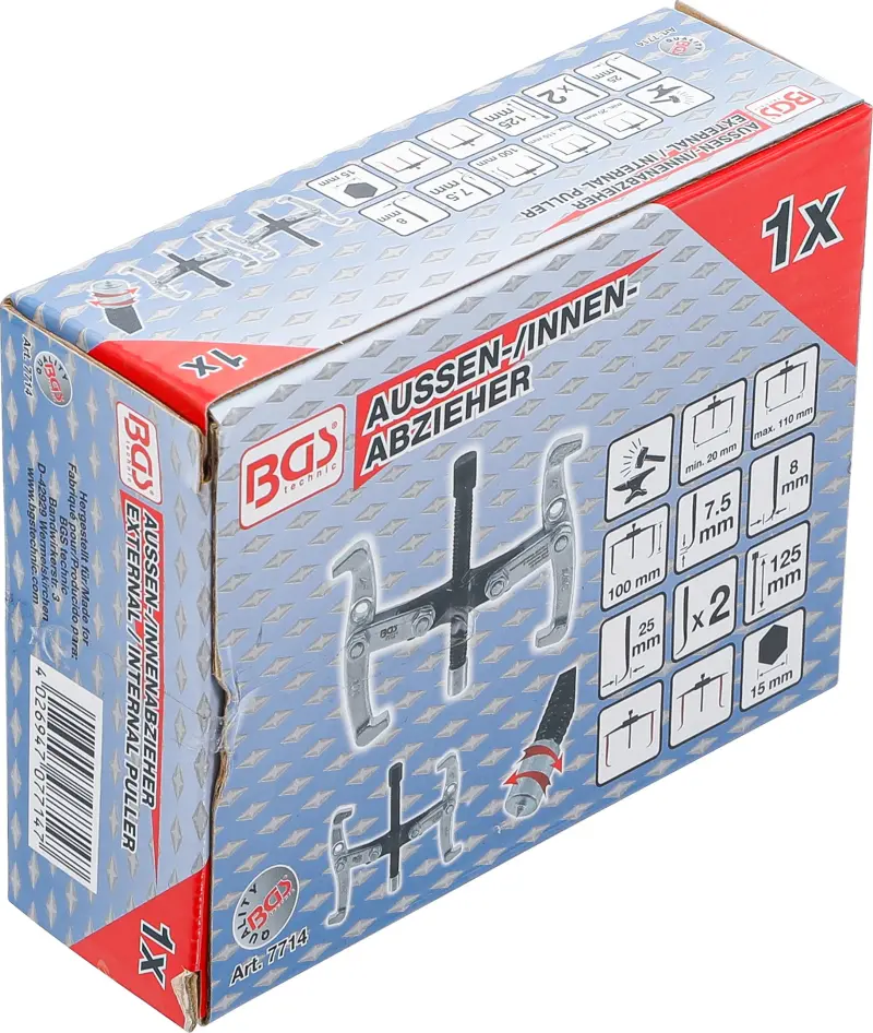 Vnější/vnitřní 2ramenný stahovák 20 ÷ 140 mm BGS107714 (BGS107714)