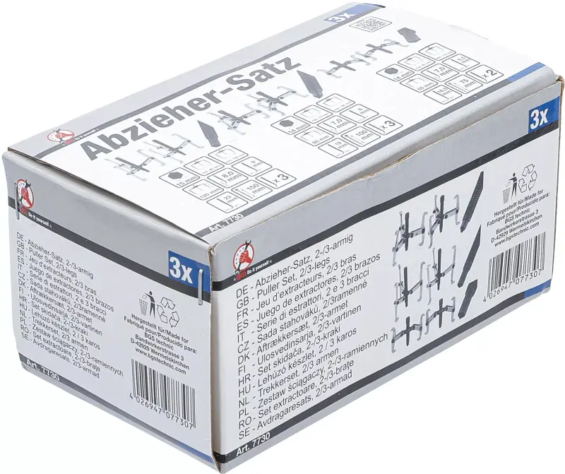 Stahováky Kraftmann BGS107730 dvou a tří ramenné 75-100-150 mm (BGS107730)